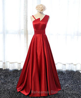 Stylish Satin Long Semi Formal Prom Gown Semi Formal Prom Dress